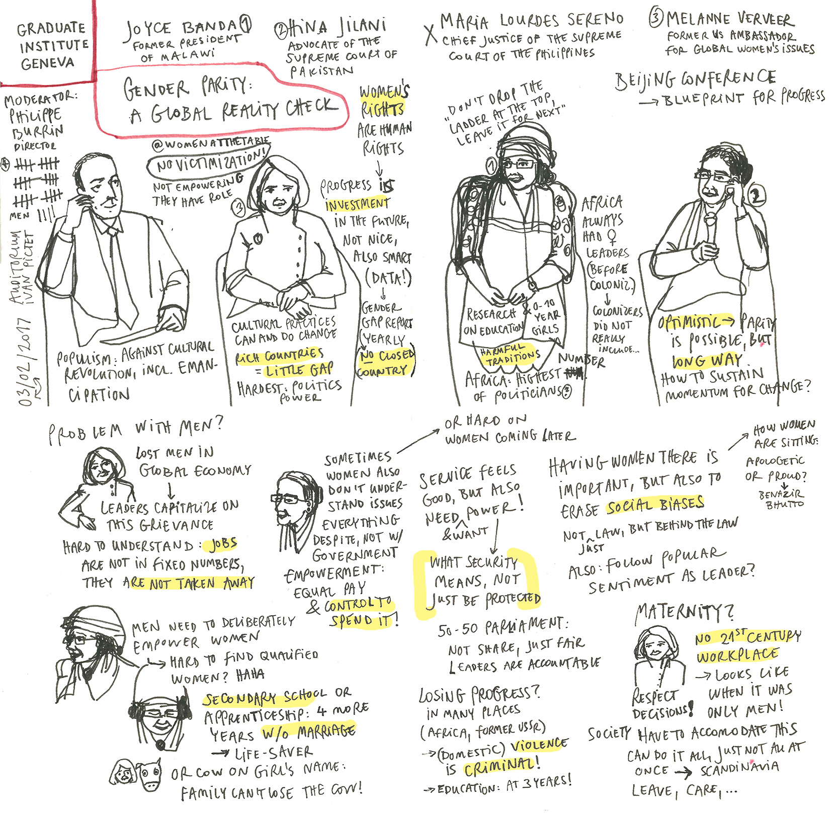 Sketchnotes of UN lecture