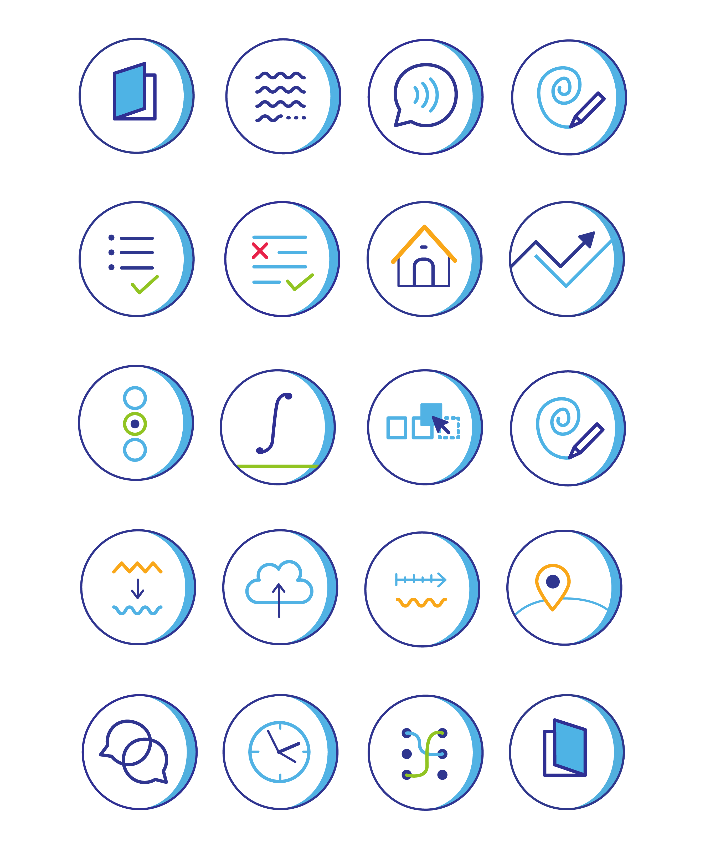 icon set - task and exercise icons