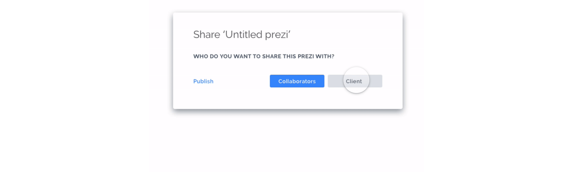 prezi share client prototype